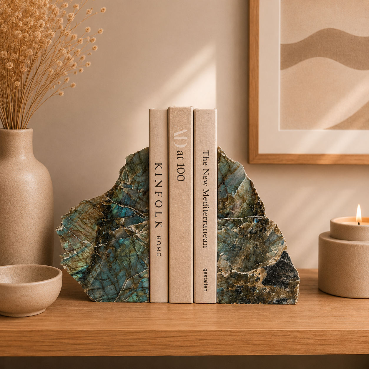 Labradorit Buchstützen für alle Bookgirls 💫