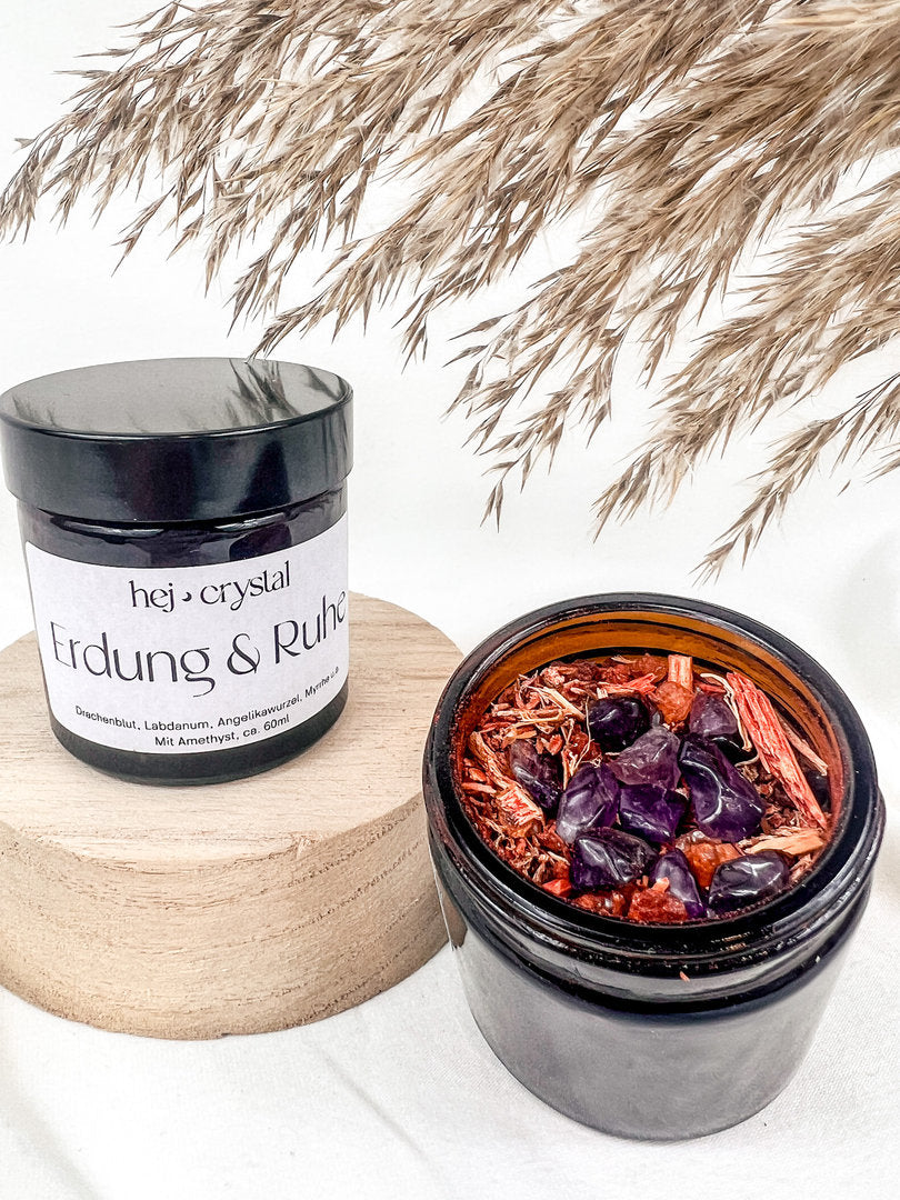Crystal Räuchermischung lose "Erdung & Ruhe" mit Amethyst