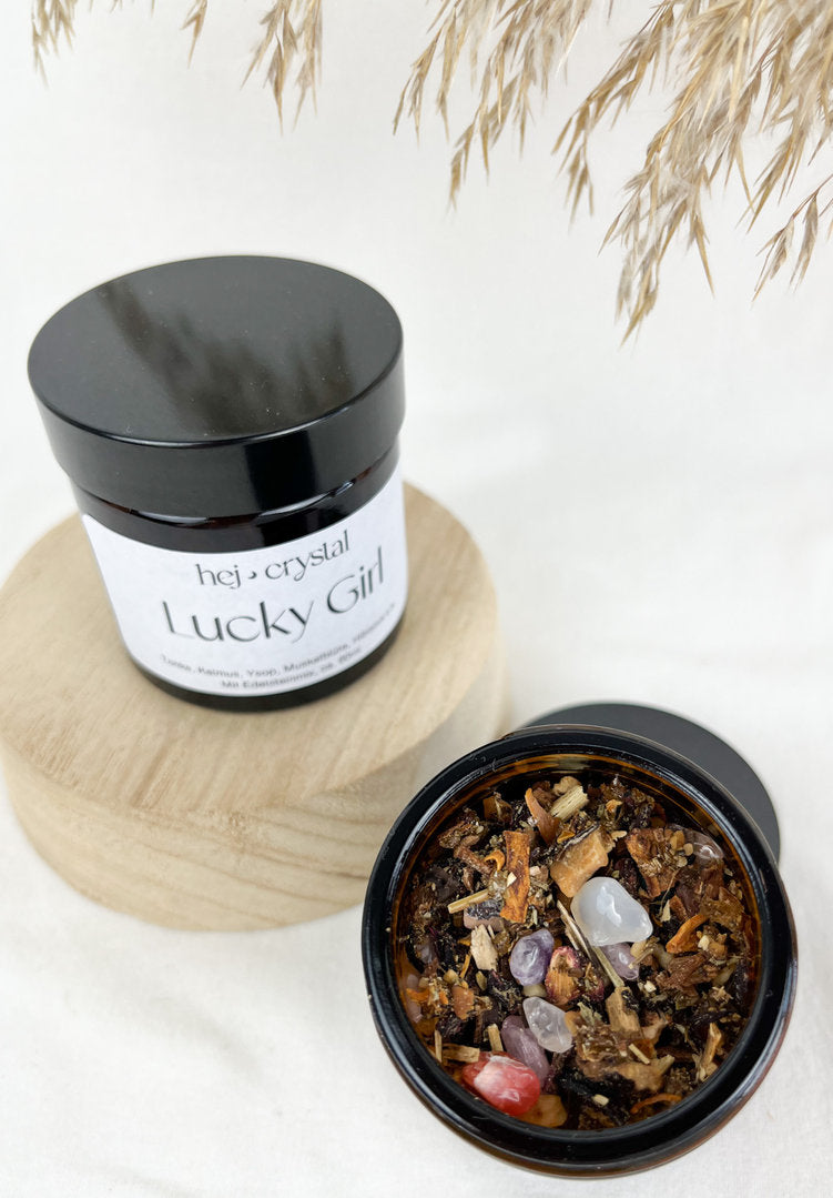 Crystal Räuchermischung "Lucky Girl" mit Edelsteinen