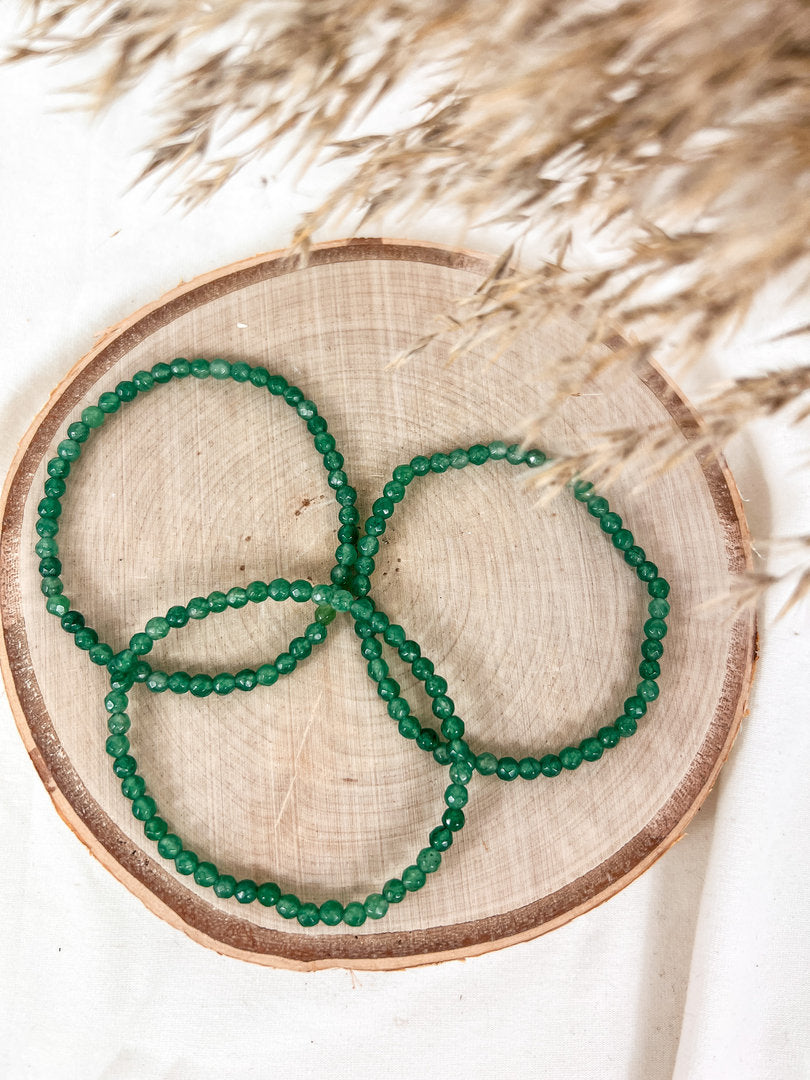 Aventurin 💫Armband Kugeln ca. 4 mm facettiert 🍀