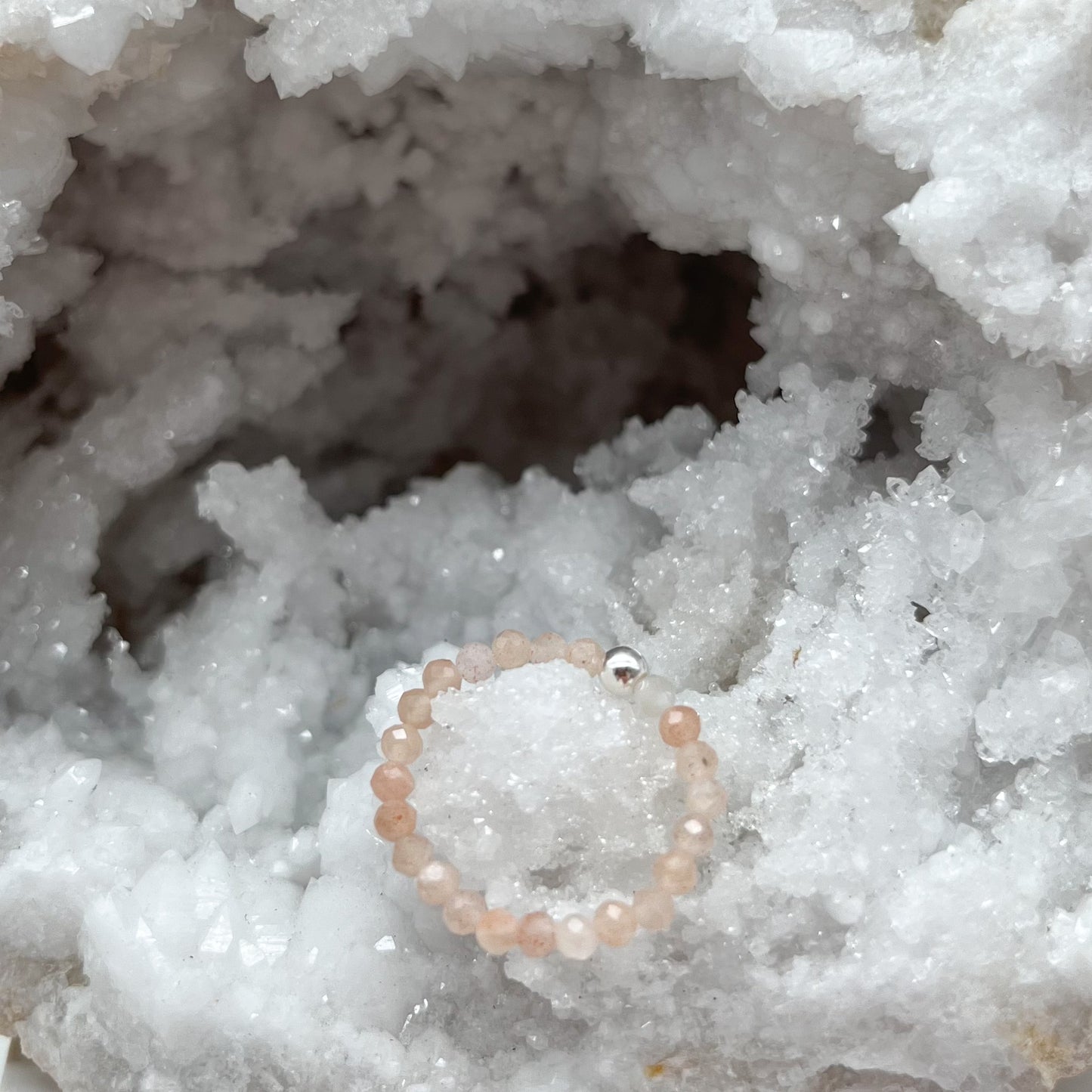 Mondstein Ring in verschiedenen Ausführungen Gr. S ☾ HANDMADE