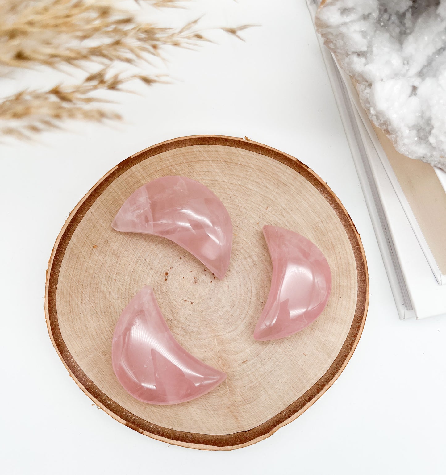 Magischer Rosenquarz Mond 🌙💖