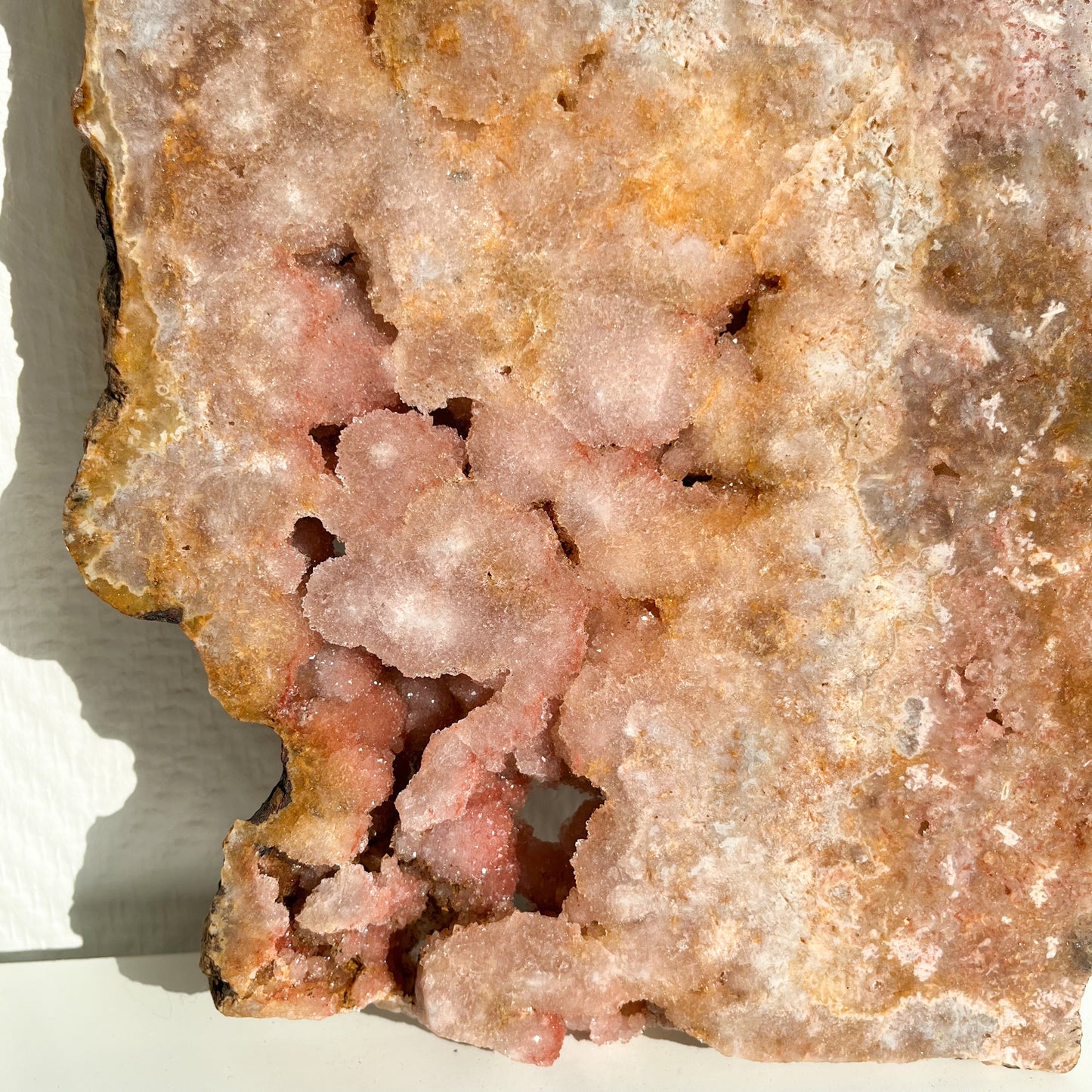 Magische Rosa Amethyst Platte XXL, Einzelstück für deine Selbstliebe 🌸✨