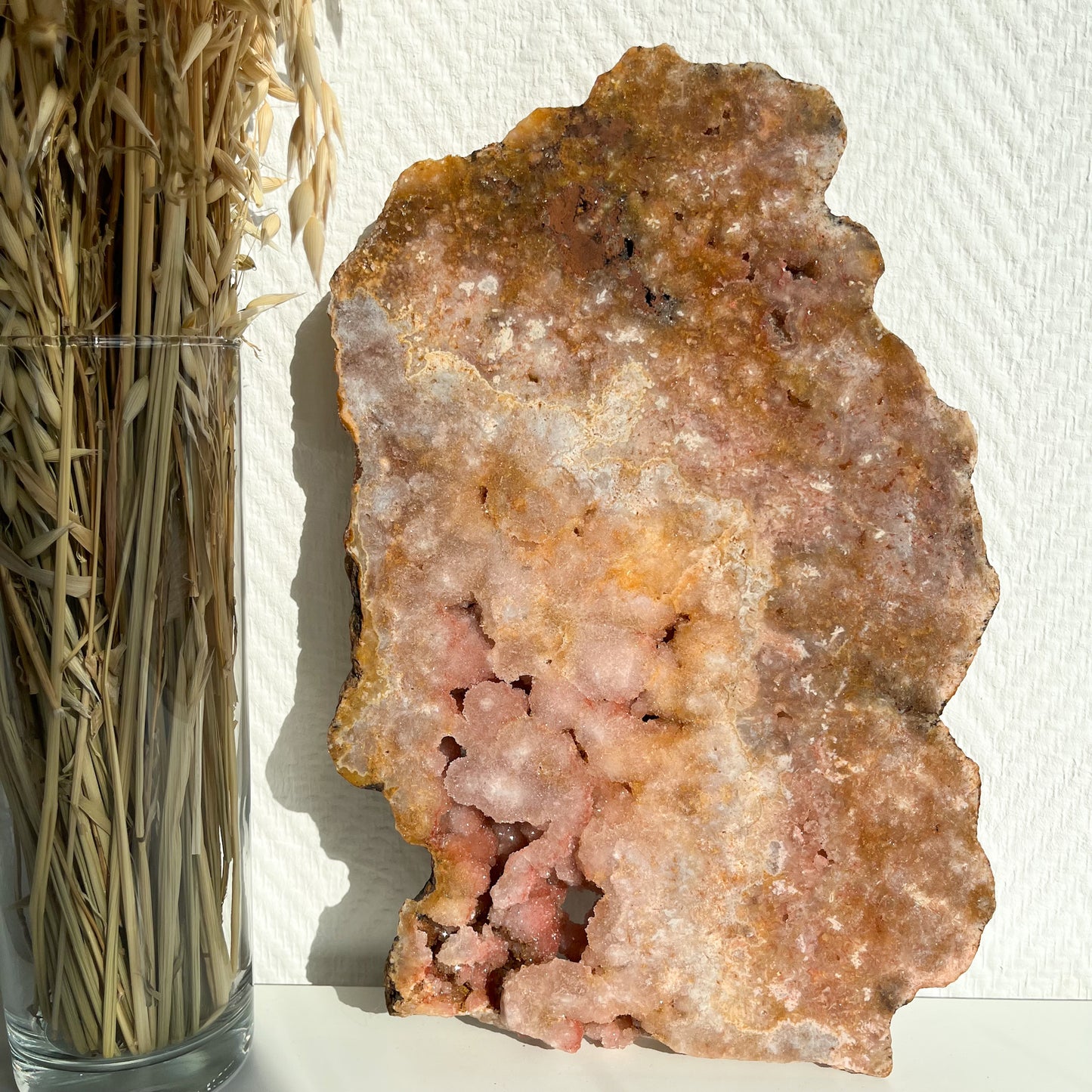 Magische Rosa Amethyst Platte XXL, Einzelstück für deine Selbstliebe 🌸✨