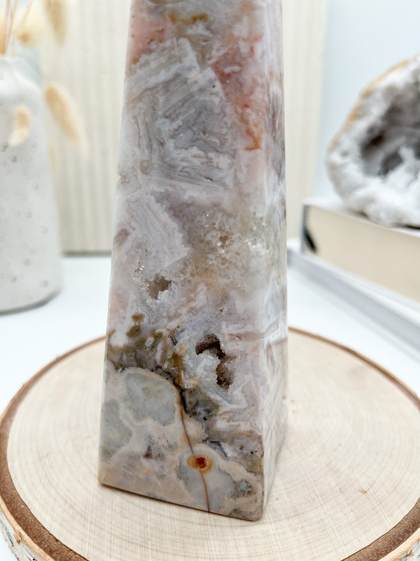 Zauberhafter Rosa Amethyst Obelisk 💫🌸