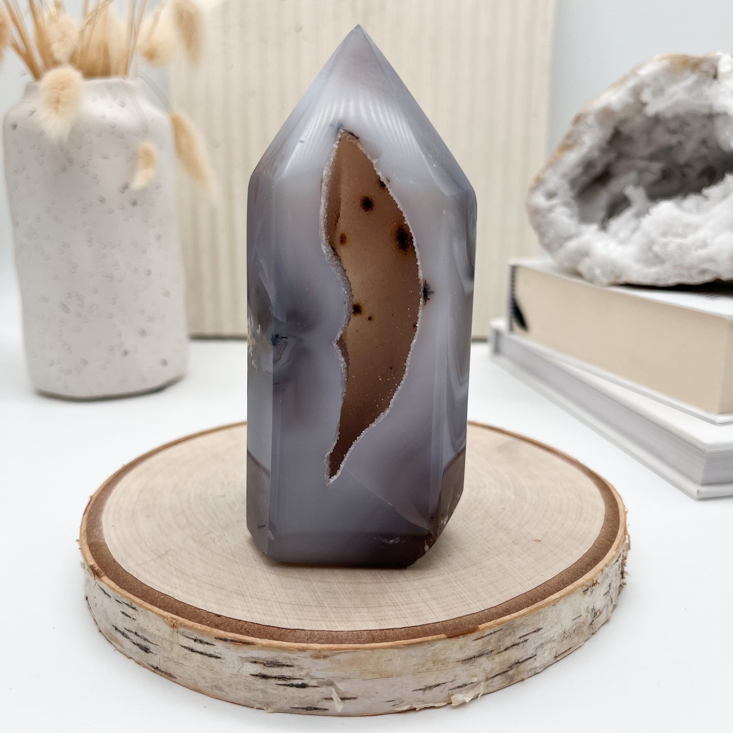 So besondere druzy Achat Spitze 🥹✨🤎