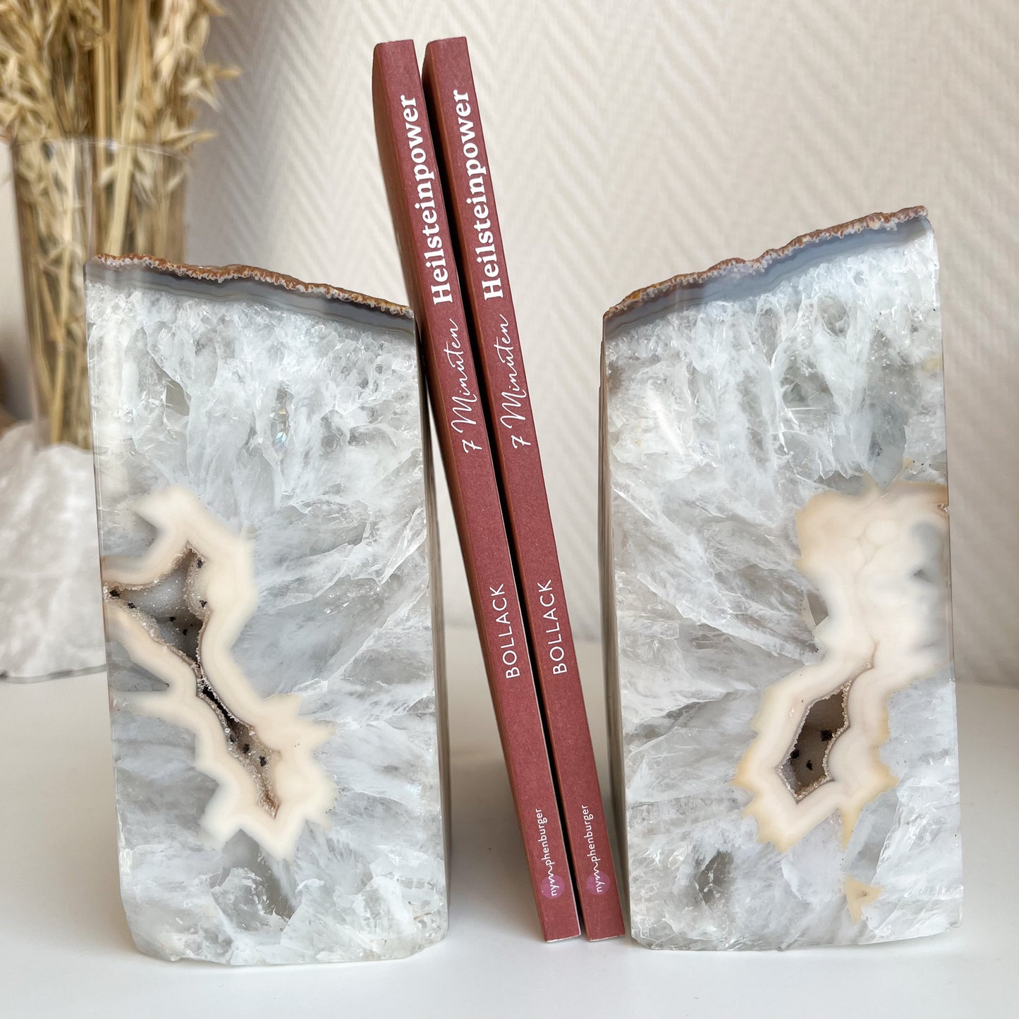 Wunderschöne Achat Buchstützen ✨ für Book-Girls 📕