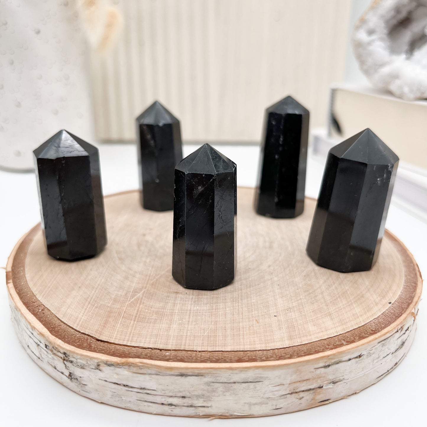 Schützende Turmalin Schörl Spitzen 🖤