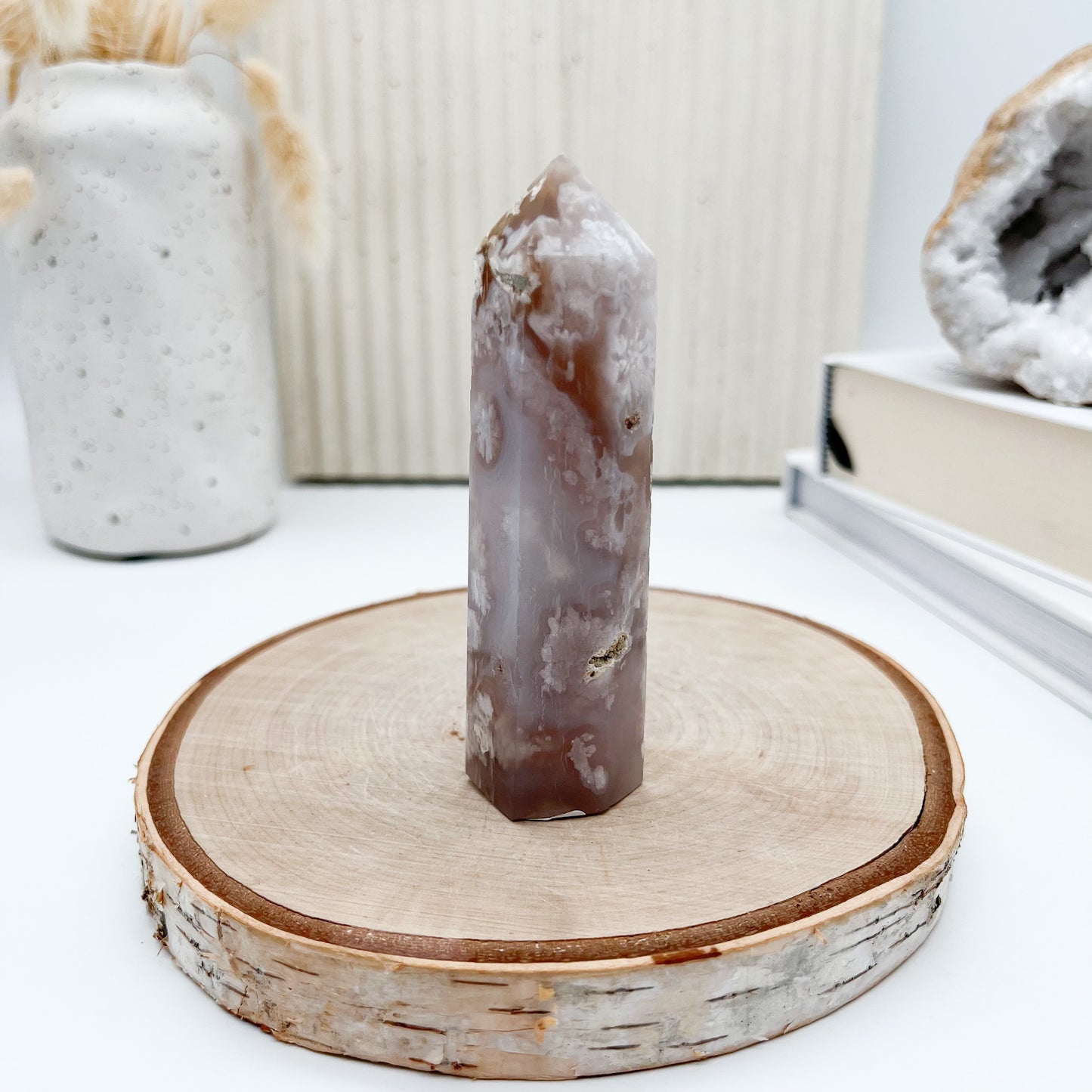 Kirschblüten Chalcedon Spitze für deine Selbstliebe 🌸