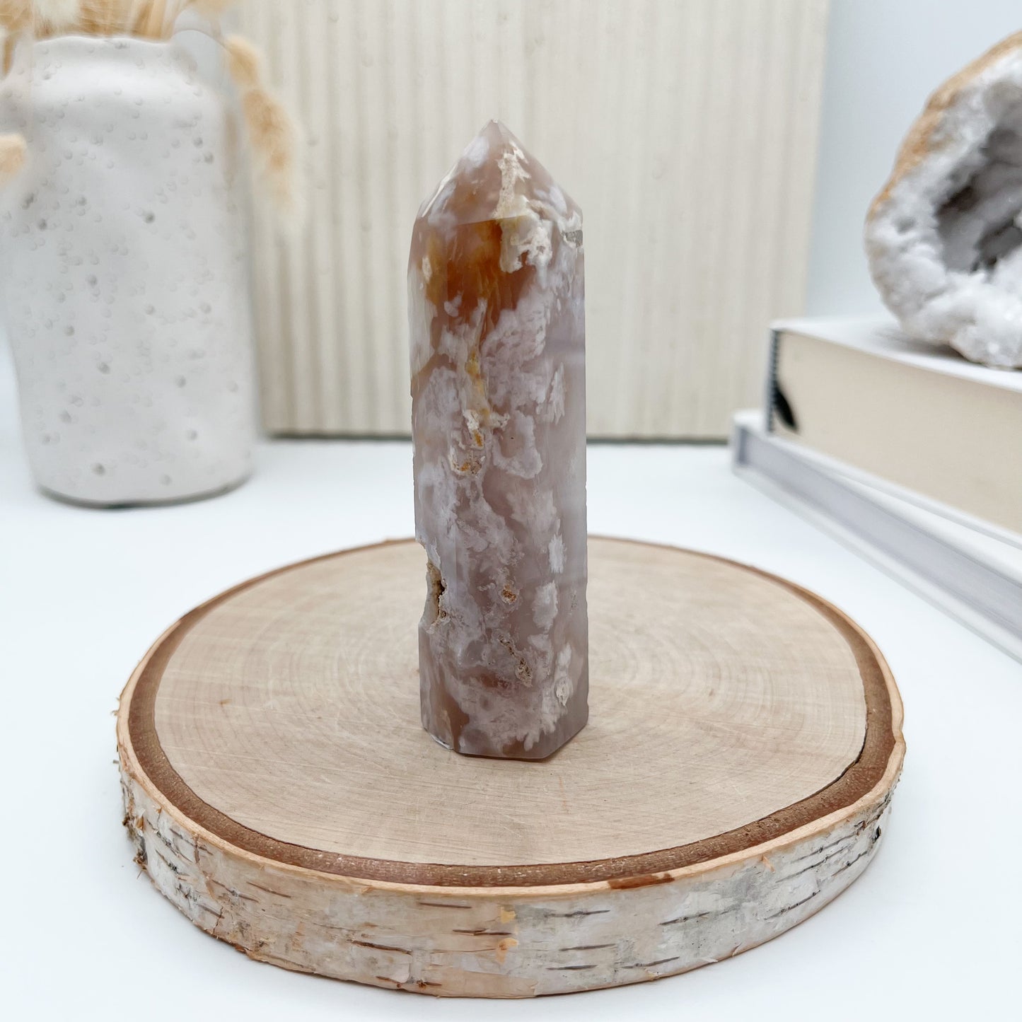 Kirschblüten Chalcedon Spitze für deine Selbstliebe 🌸