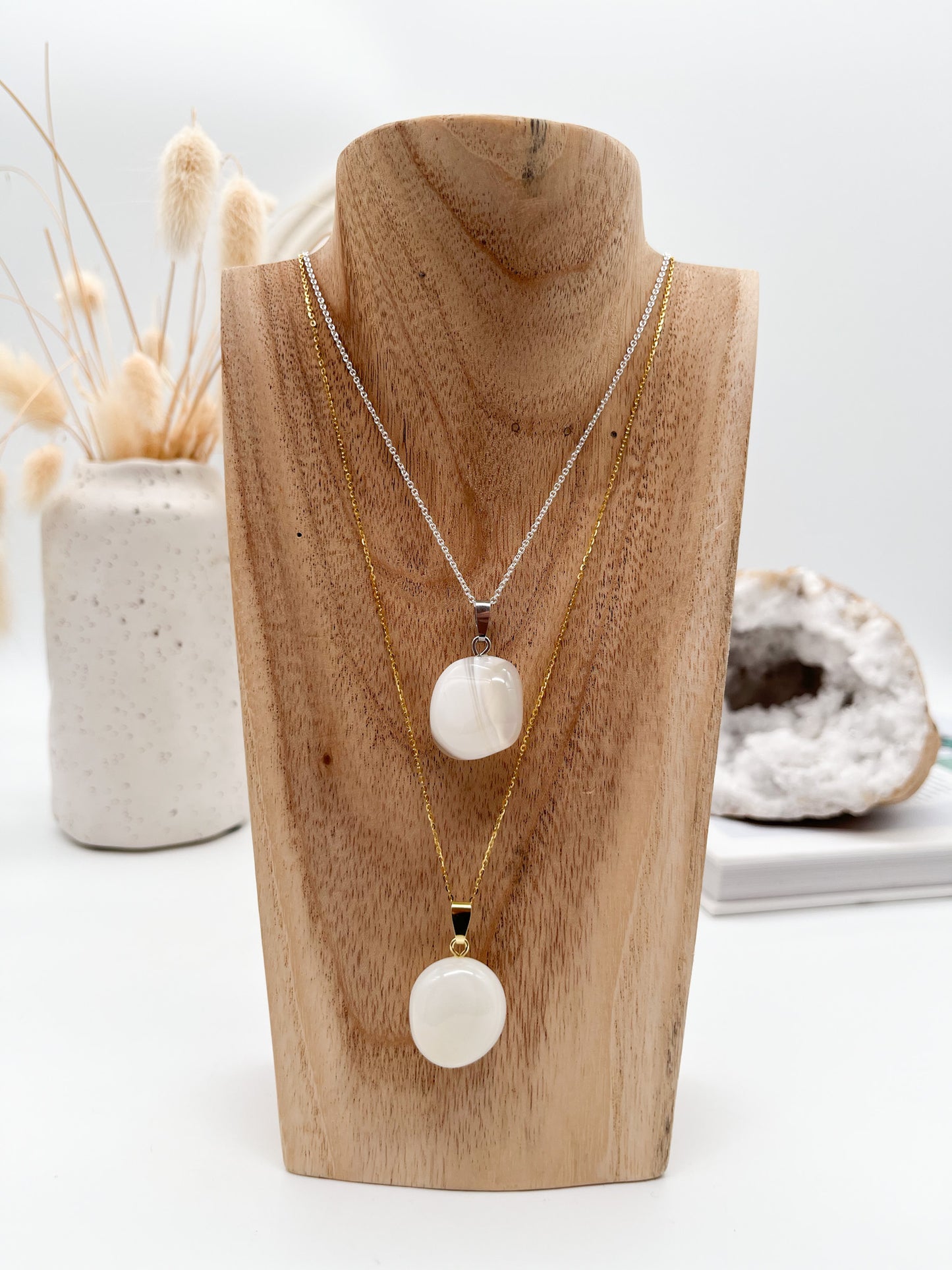 Schöne Friedens-Achat 🕊️Anhänger in Gold 💫 oder Silber