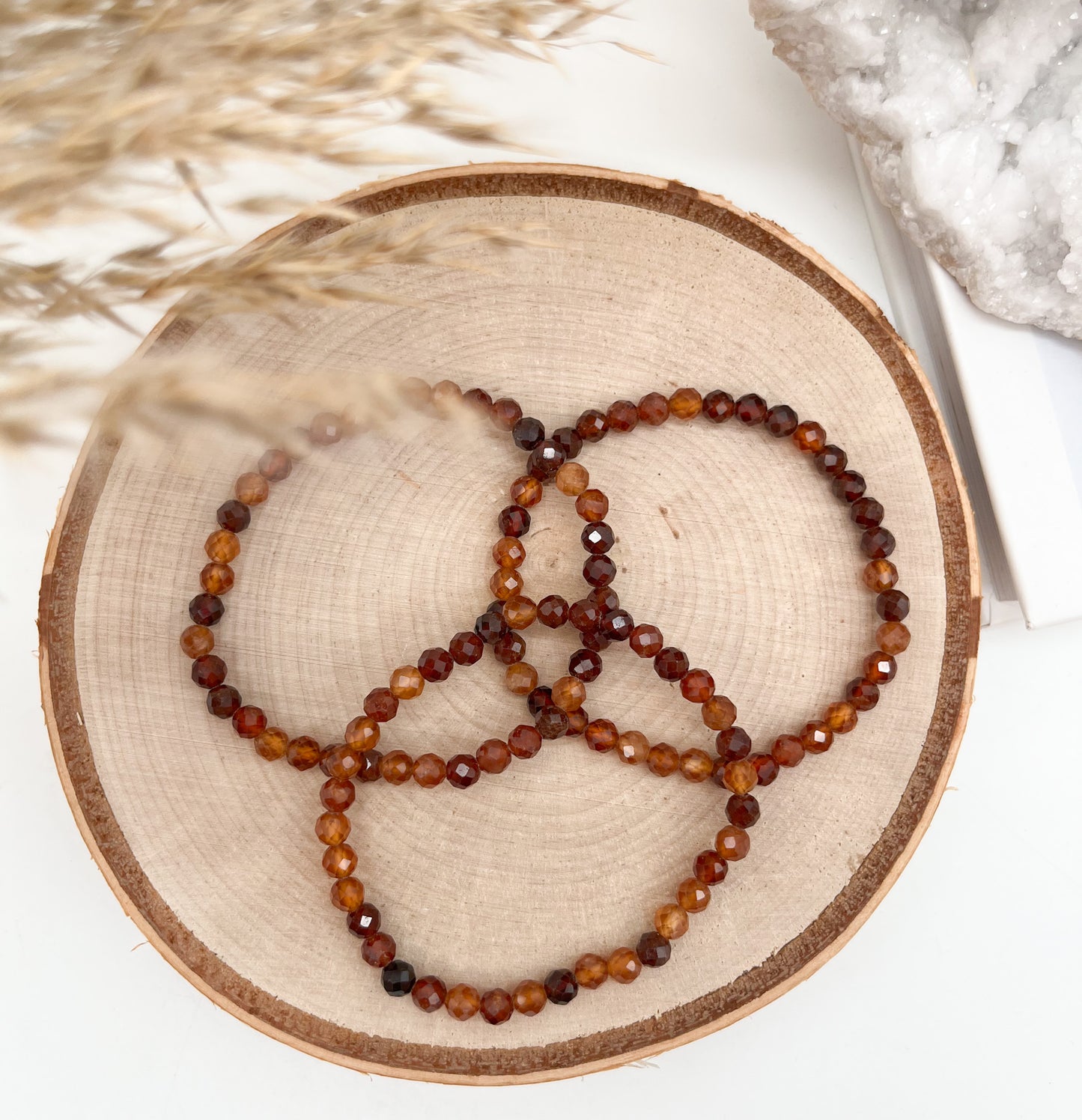 Wunderschönes Hessonit (Granat orange) Armband für mehr 😊Lebensfreude, Hoffnung 💫und Glück🍀
