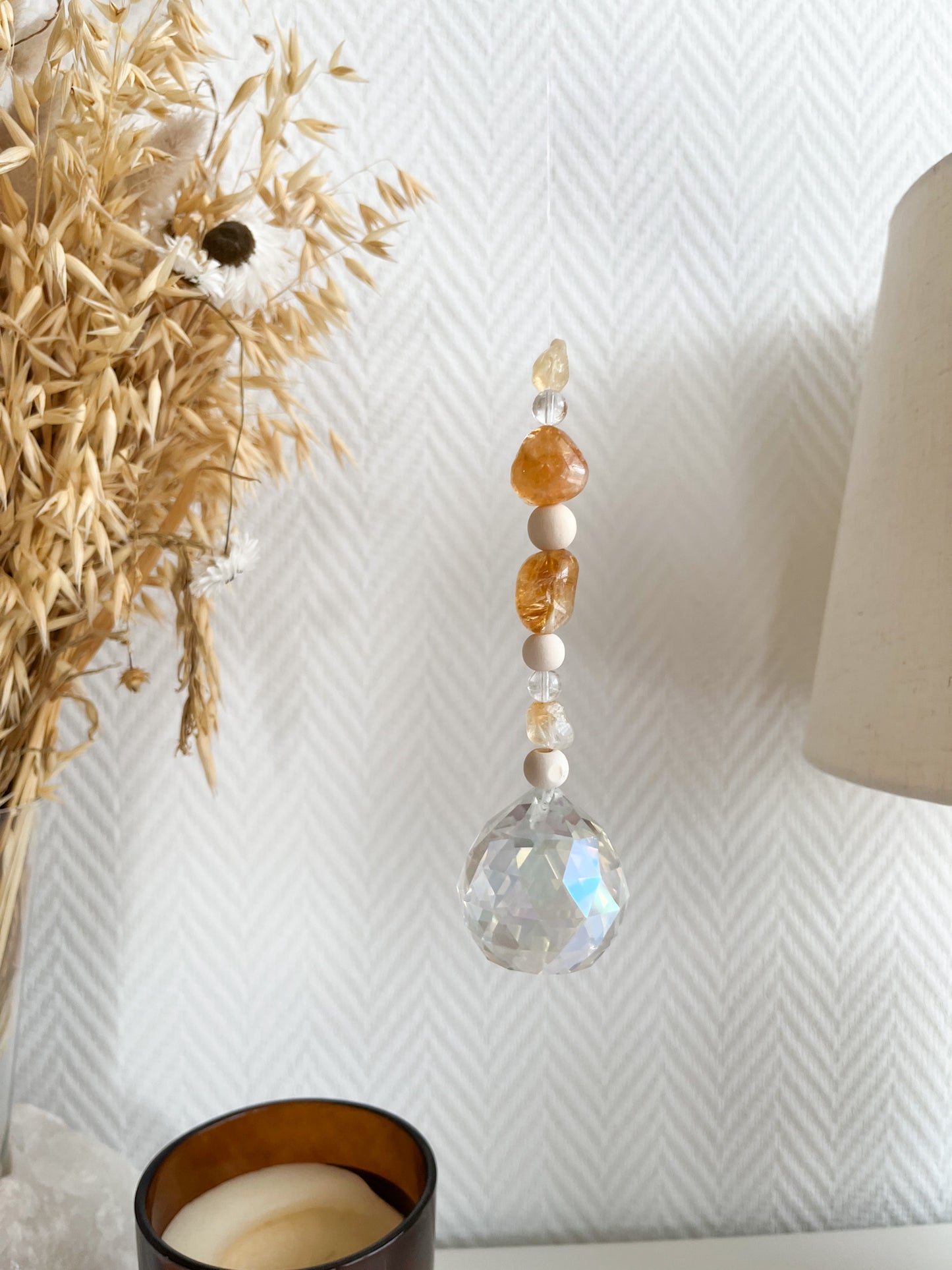 Kraftvoller Suncatcher "Lebensfreude und Fülle" ✨🧡