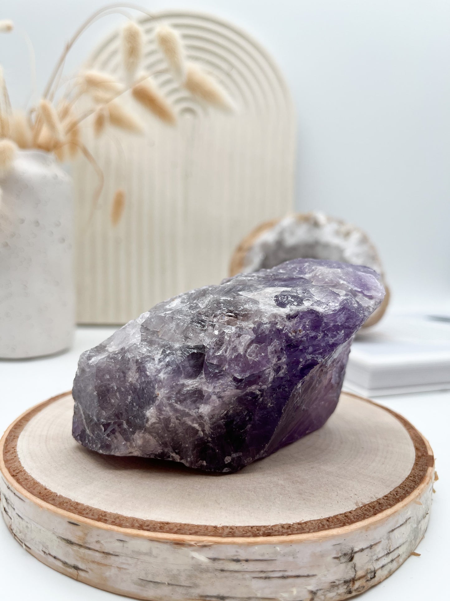 💜Amethyst Rohstein Gr. XL, für "Inneren Frieden"🕊️, eine gute Raumenergie🏠 und besseren Schlaf🛌🏼🌙