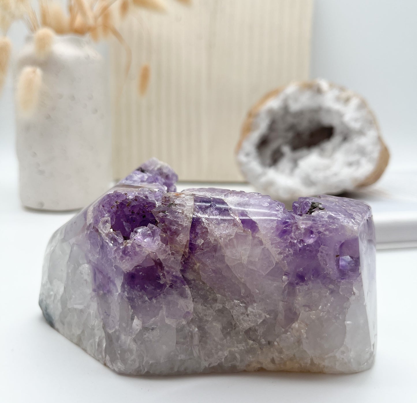 Tolle💜Amethyst Stufe für gute Raumenergie 🏠 und besseren Schlaf 🌙