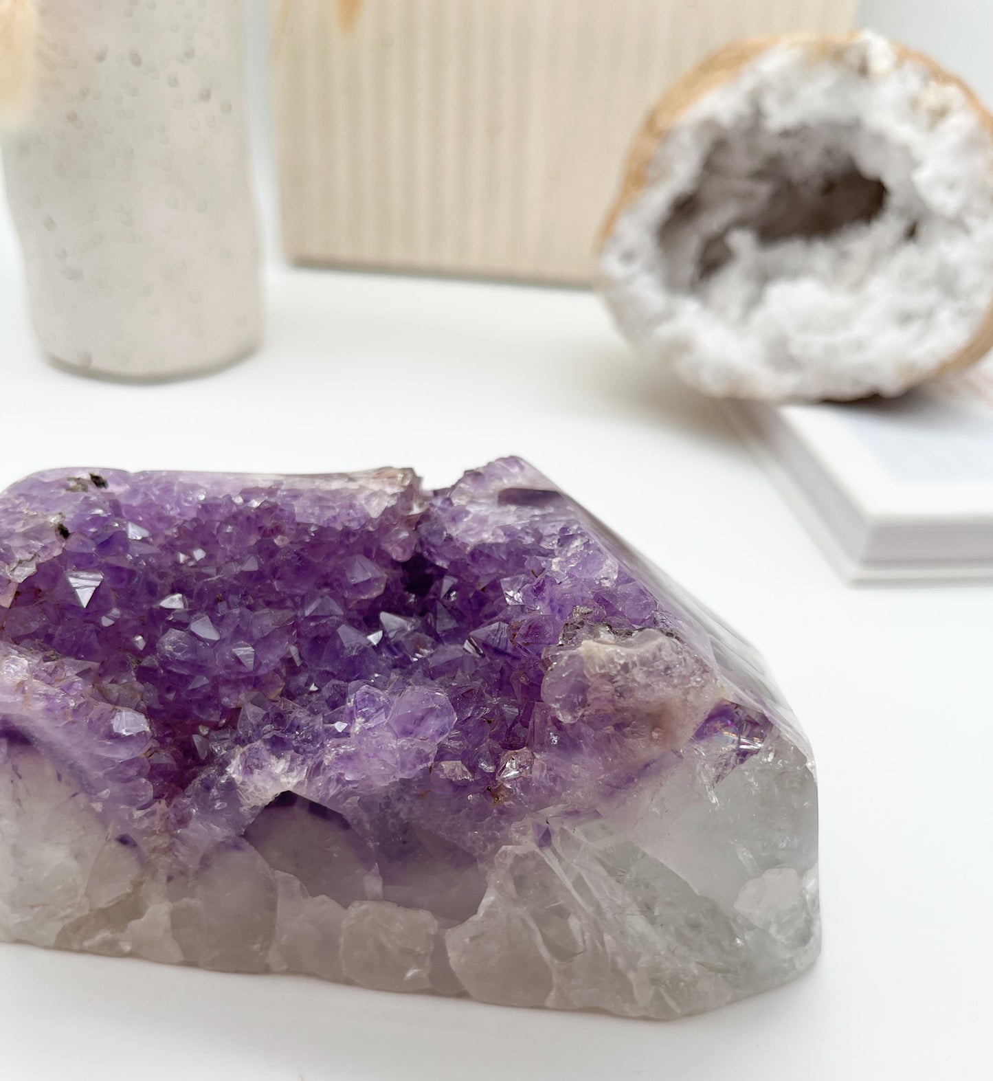 Tolle💜Amethyst Stufe für gute Raumenergie 🏠 und besseren Schlaf 🌙