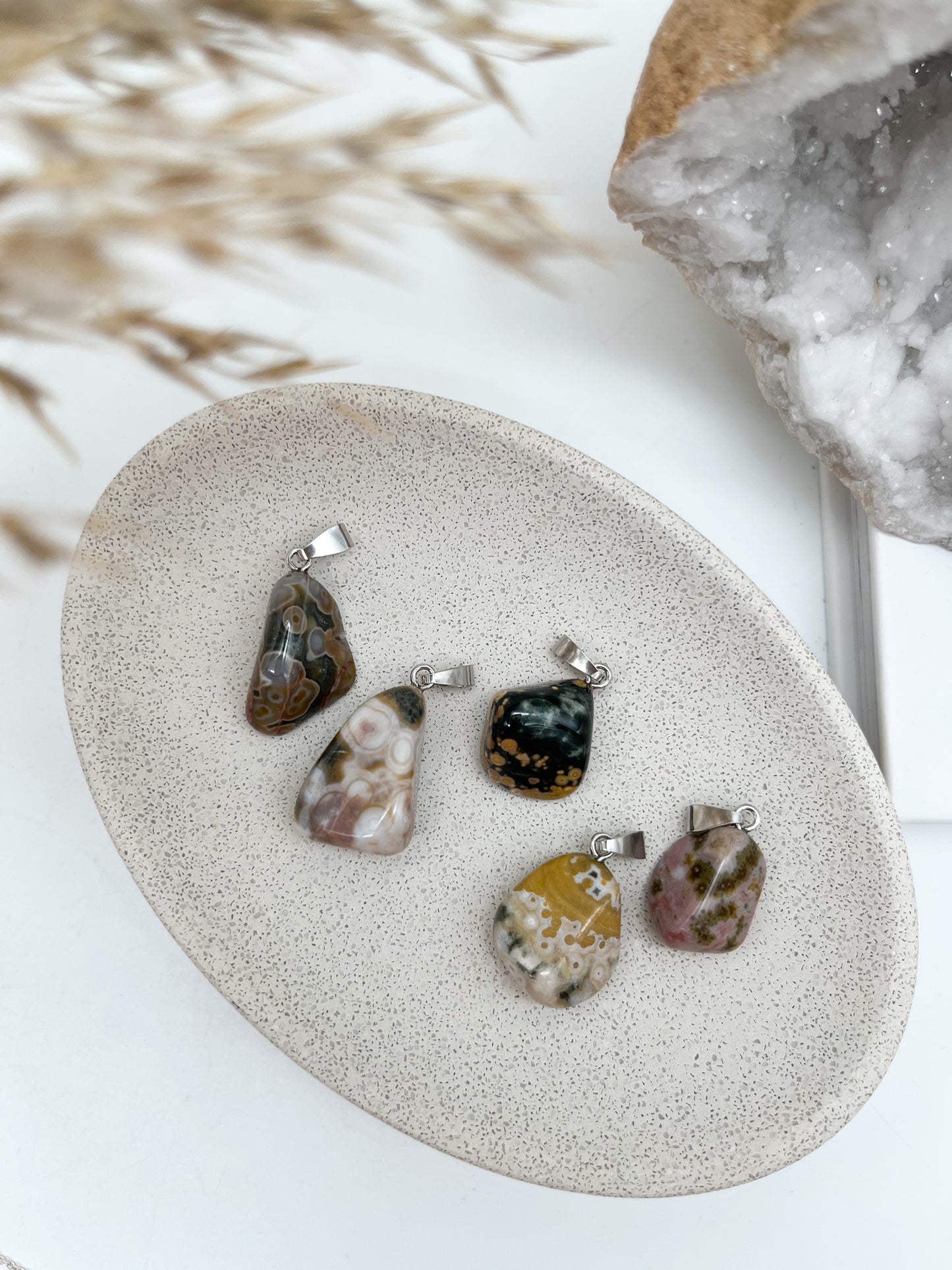 Wunderschöne 🌊Ozean Jaspis Anhänger in Silber🧜🏼♀️