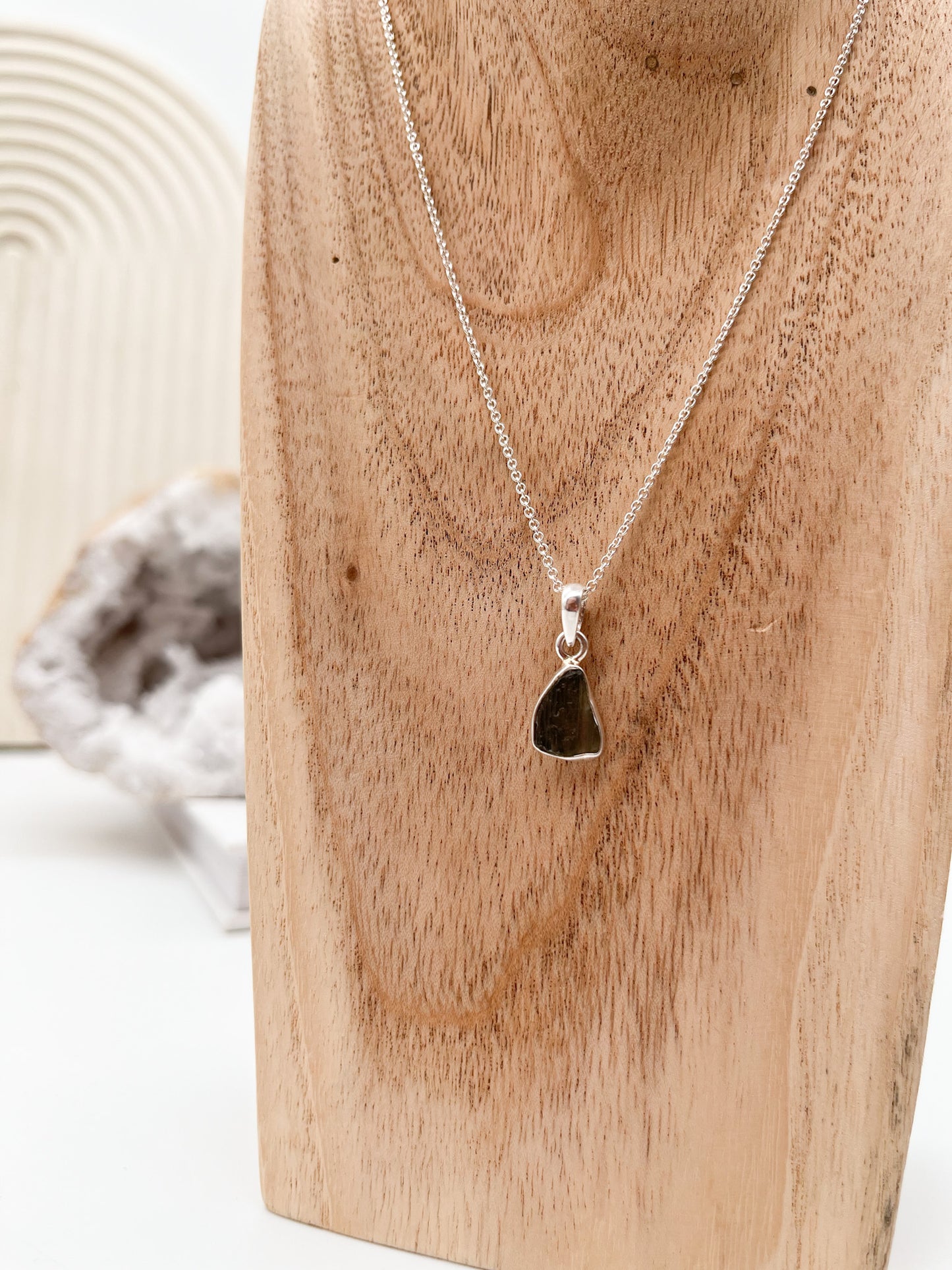 Moldavit💚 Anhänger in Silber SELTEN ❗