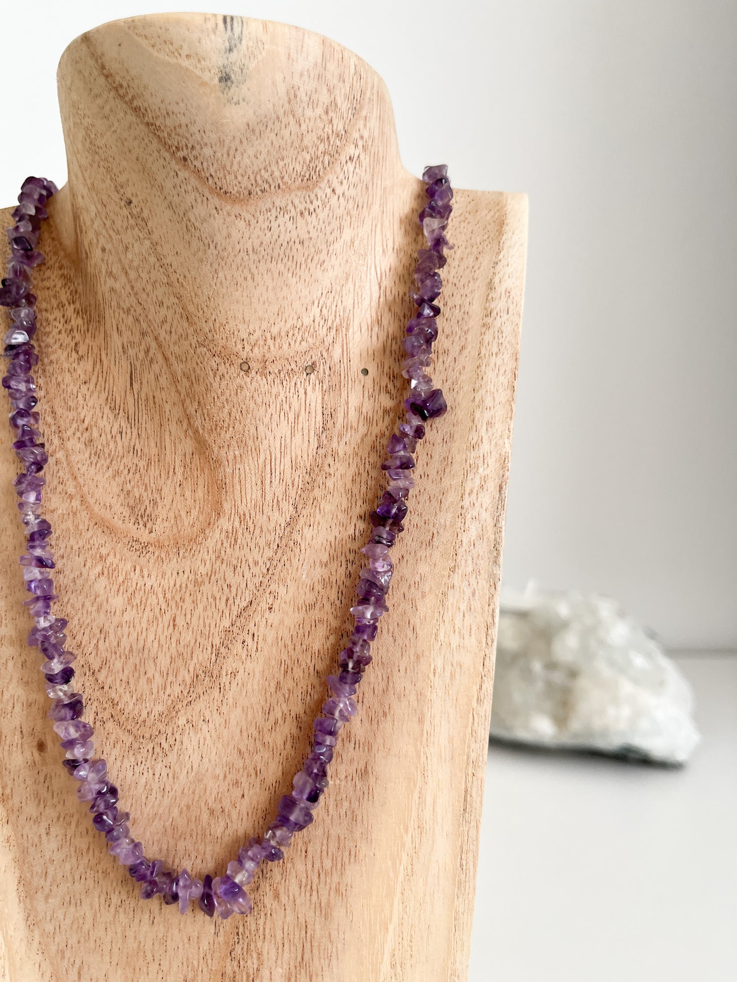Schöne 💜 Amethyst Splitterkette, schenkt dir inneren Frieden🕊️