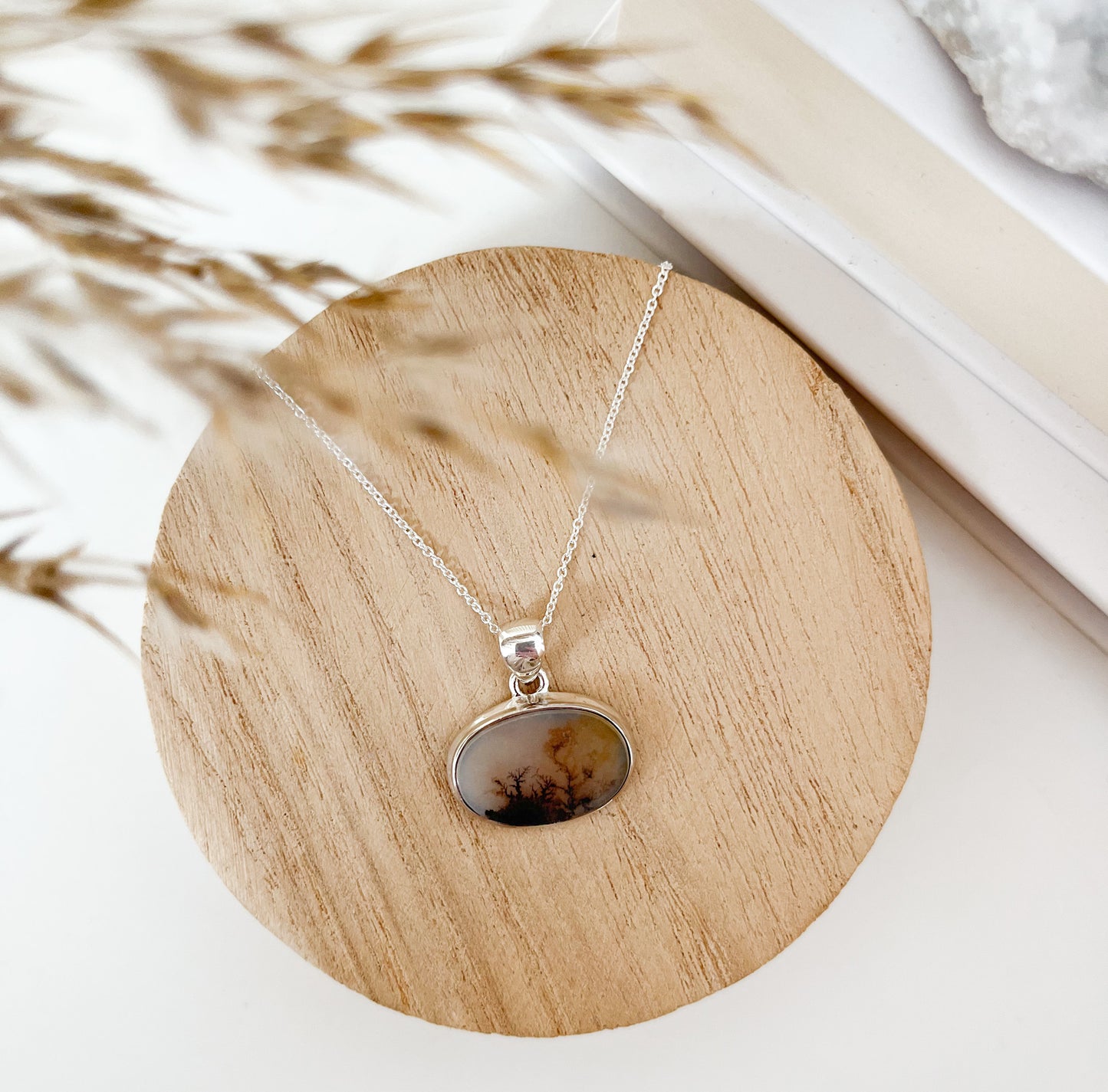 Kraftvolles Schutz Meisterwerk🤎✨ Achat mit Dendriten Kette