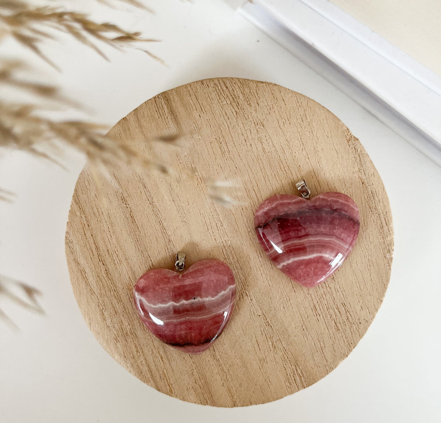 Rhodochrosit Anhänger Herz für deine Selbstliebe 💕