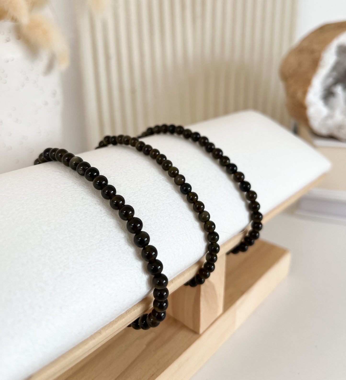 Goldobsidian Armband 4mm