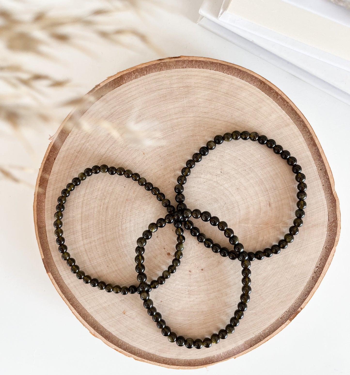 Goldobsidian Armband 4mm