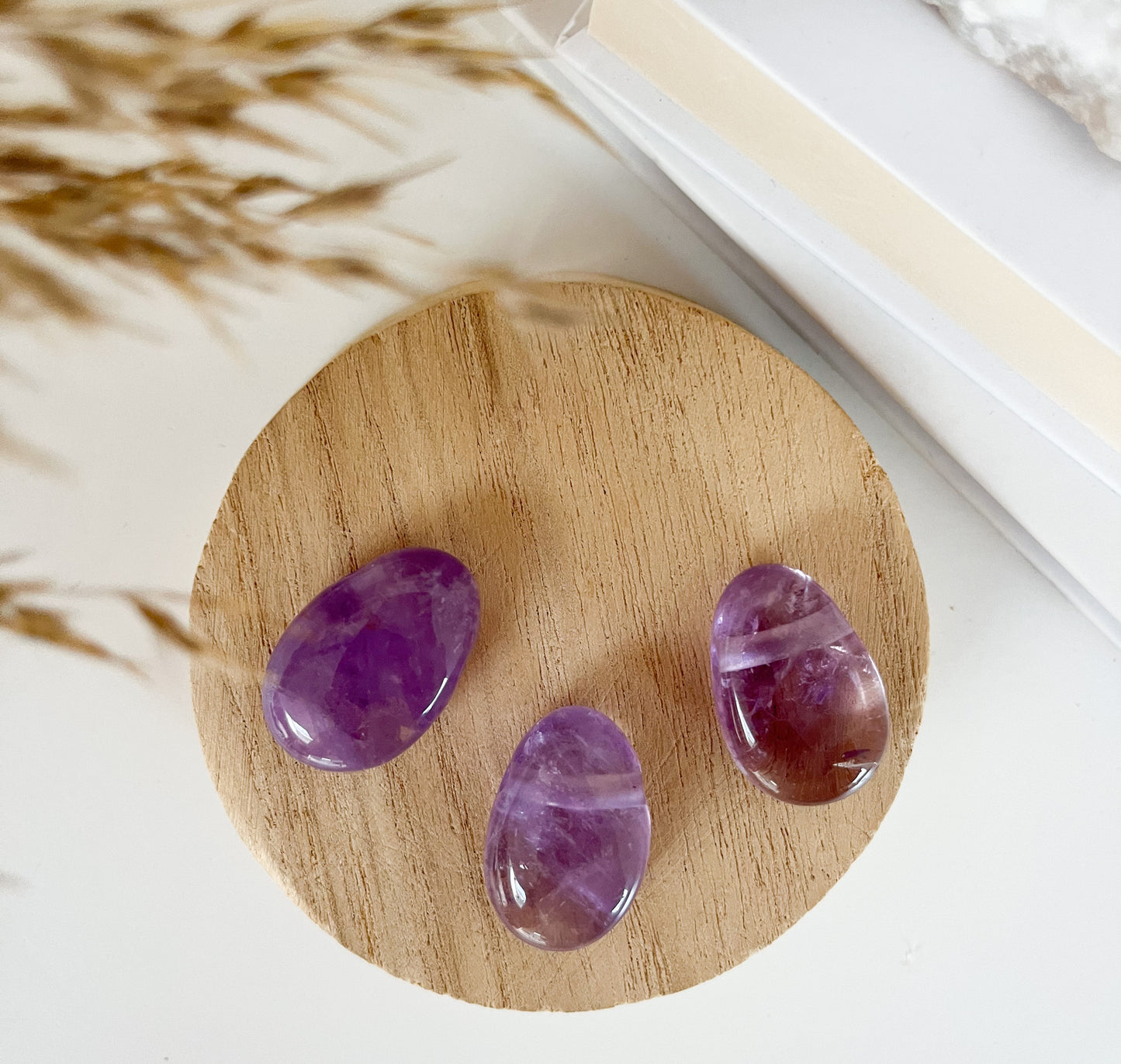Amethyst Anhänger gebohrt in verschiedenen Ausführungen