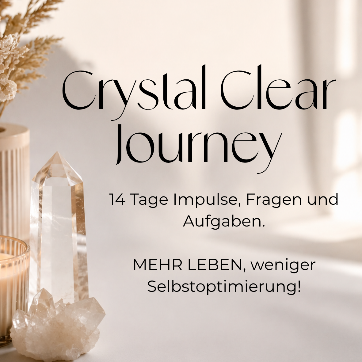 Crystal Clear Journey | 14 Tage voller Impulse & Aufgaben zu deinem Traumleben