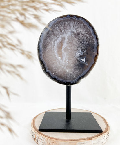✨Sehr schöner, druzy  Achat auf Ständer💫