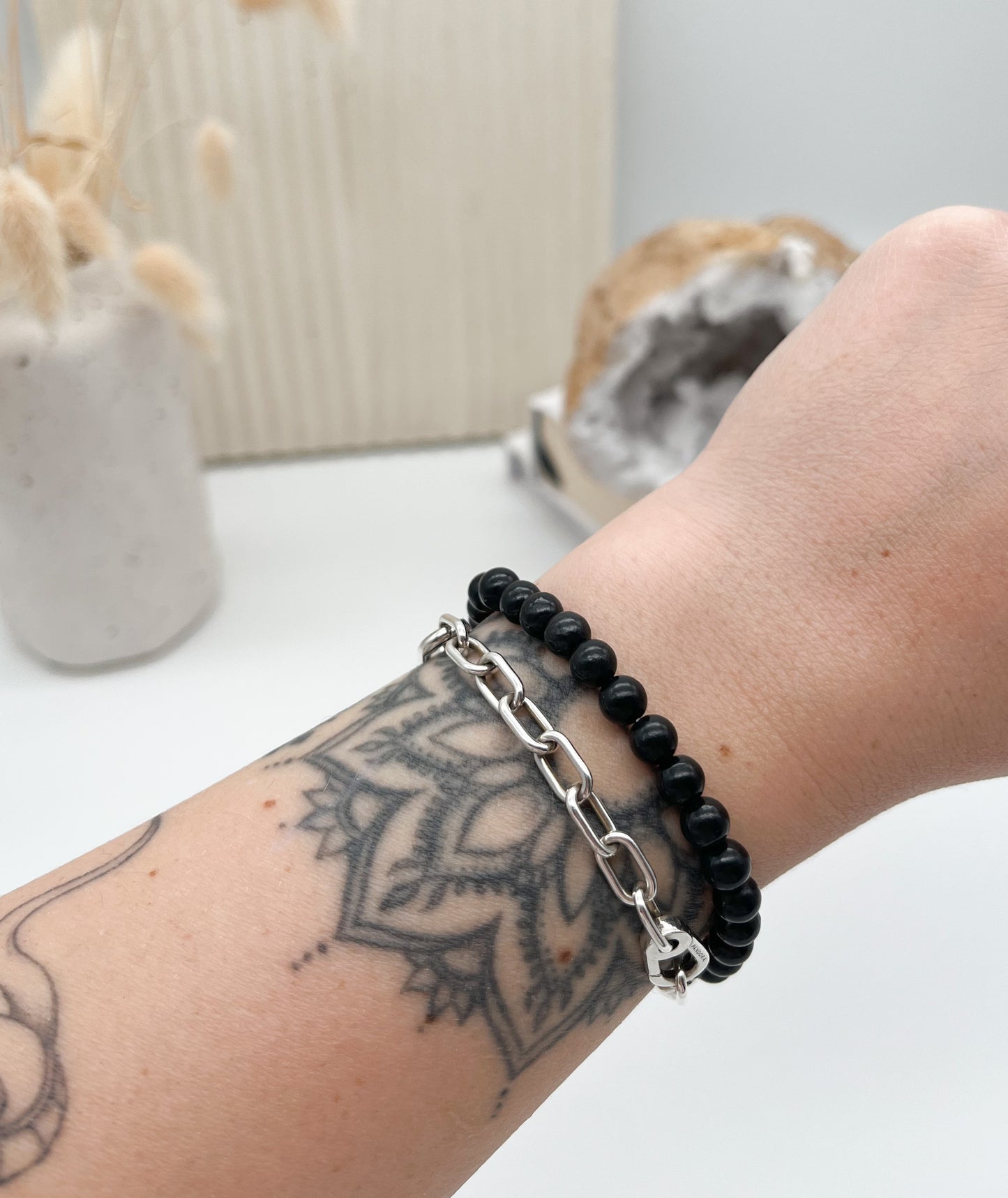 Schungit Armband 6mm für Strahlenschutz ⚡️❌