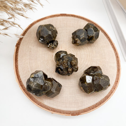 ✨ Grossular 💚 (Granat grün) angetrommelt NEU