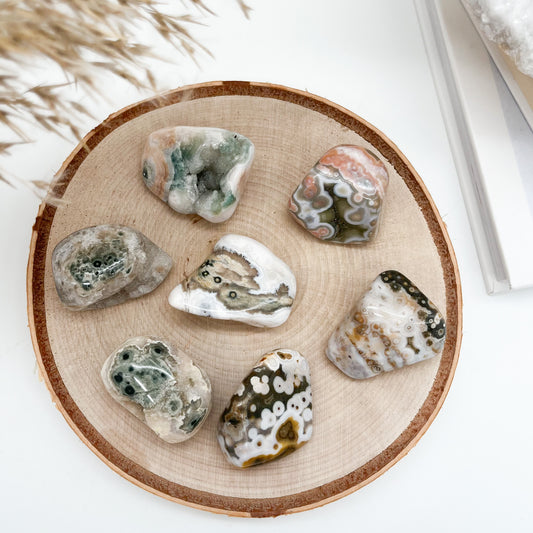 💫 Ozean Jaspis🤩 Trommelsteine - Vene 8 - BESONDERHEIT!!!