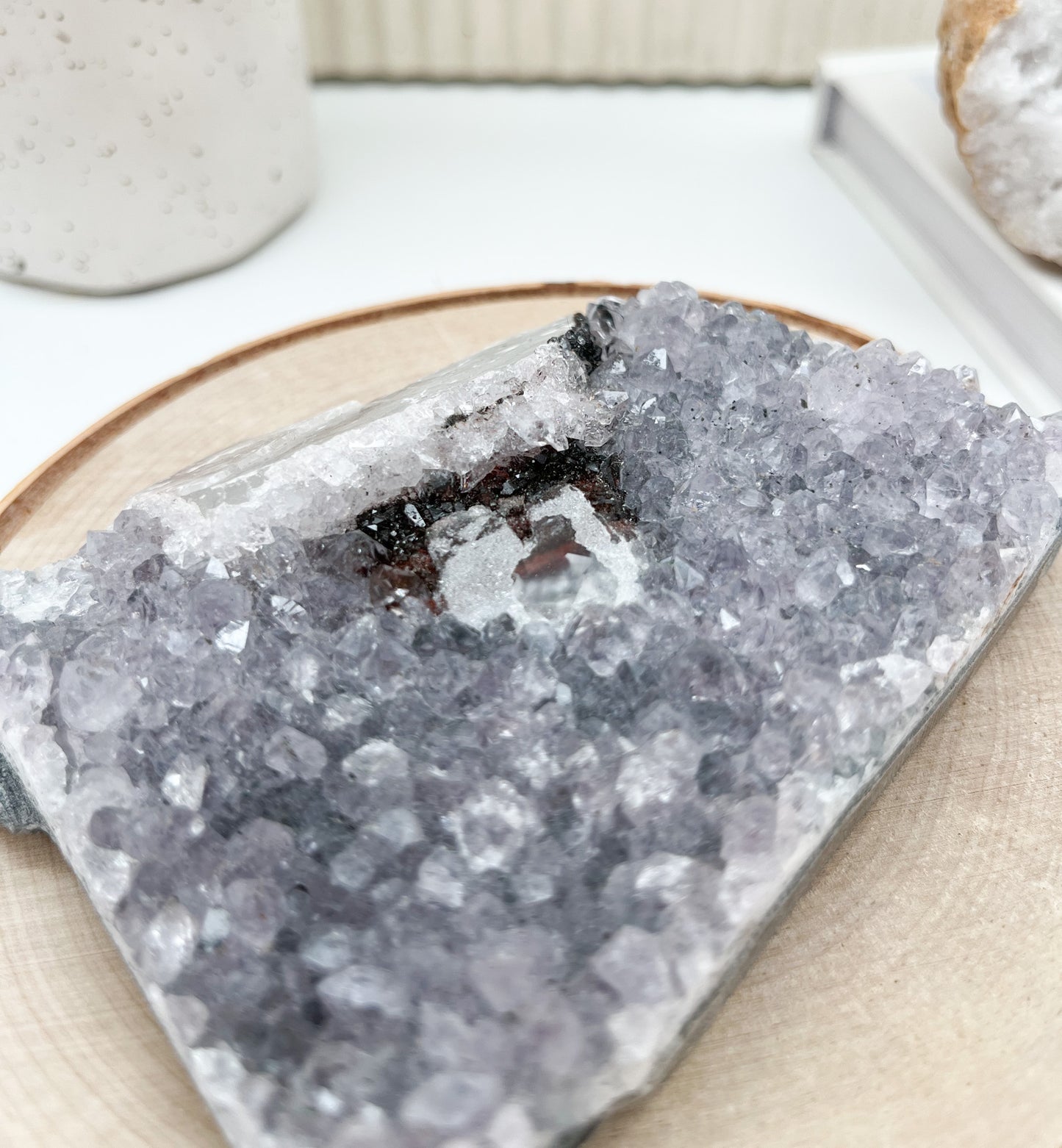 Sehr schöne💜 Amethyst Stufe mit Calcit💫