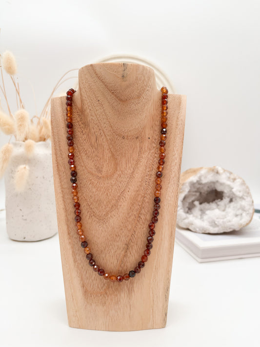 Wunderschöne Hessonit (Granat orange) Kette für mehr Lebensfreude, Hoffnung 💫und Glück🍀