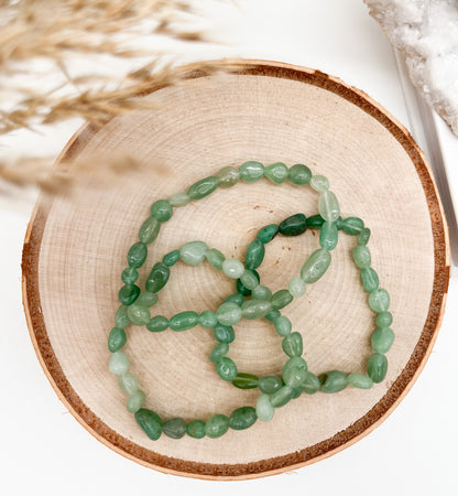 Aventurin Armband "Nuggets", löst Negativität ⚡u. Blockaden, bringt Glück🍀