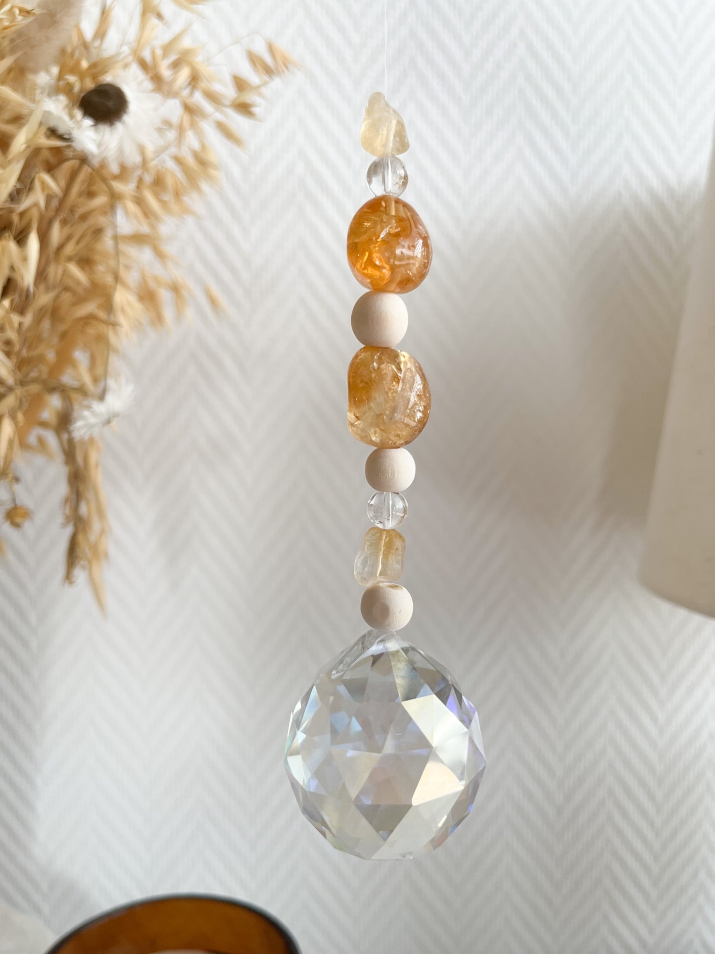 Kraftvoller Suncatcher "Lebensfreude und Fülle" ✨🧡