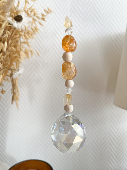 Kraftvoller Suncatcher "Lebensfreude und Fülle" ✨🧡
