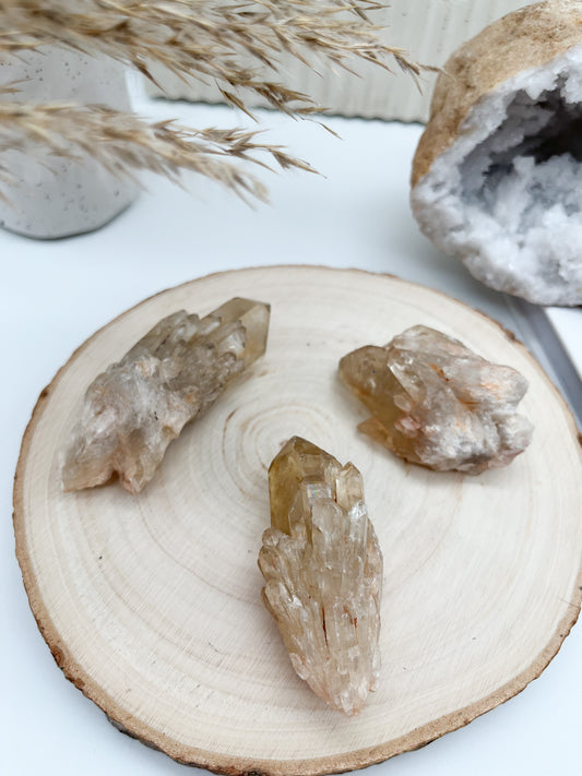 💫Natur Citrin Stufe "Kundalini" für🪙Wohlstand, Glück🍀und Erfolg🔝