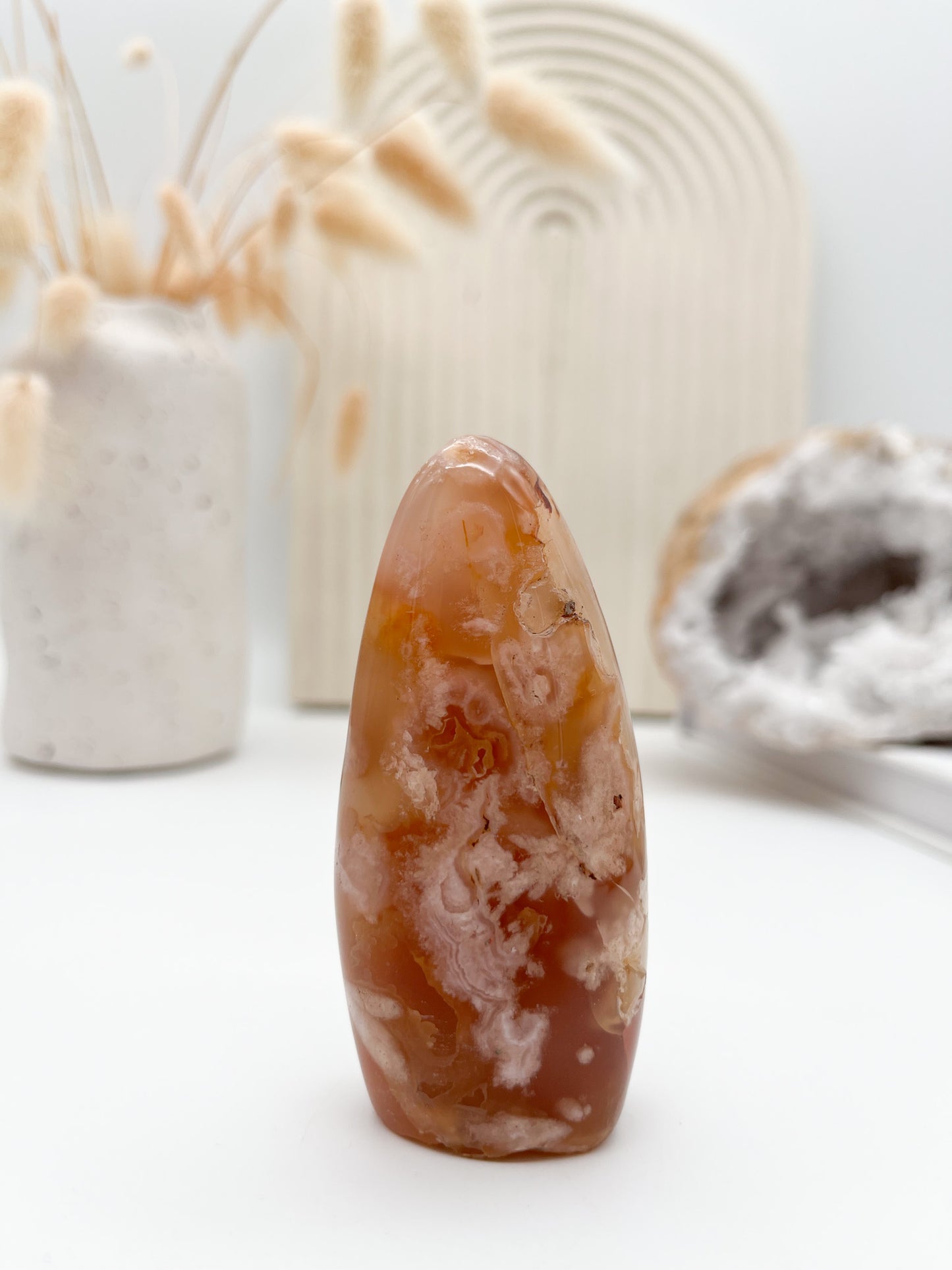 Sehr schöne🌸 Kirschblüten Chalcedon 🩷Free Form, entfalte dein Potenzial und lass deine 💫Persönlichkeit erblühen