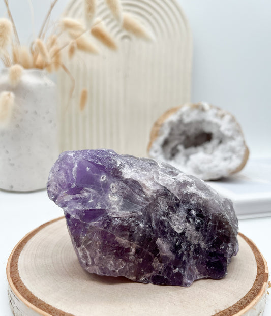 💜Amethyst Rohstein Gr. XL, für "Inneren Frieden"🕊️, eine gute Raumenergie🏠 und besseren Schlaf🛌🏼🌙