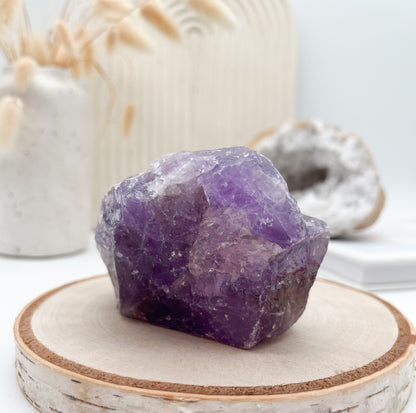 💜Amethyst Rohstein Gr. XL, für "Inneren Frieden"🕊️, eine gute Raumenergie🏠 und besseren Schlaf🛌🏼🌙