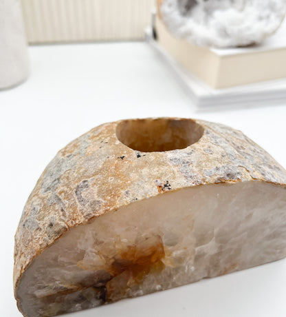 Stimmungsvolles Achat🕯️Teelicht - lindert Stress , hebt die ☺️Stimmung und bietet Schutz🛡️