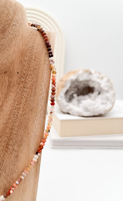 Sehr schöne 🐦‍🔥Feueropal Kette für Wandel💫, Fortschritt u. Erfolg 🍀