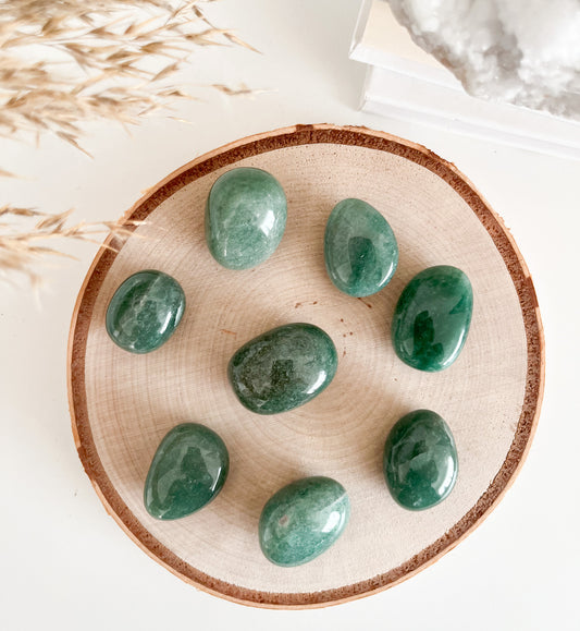 Aventurin grün💚 Trommelstein, für Kreativität, Glück🍀 & Gelassenheit