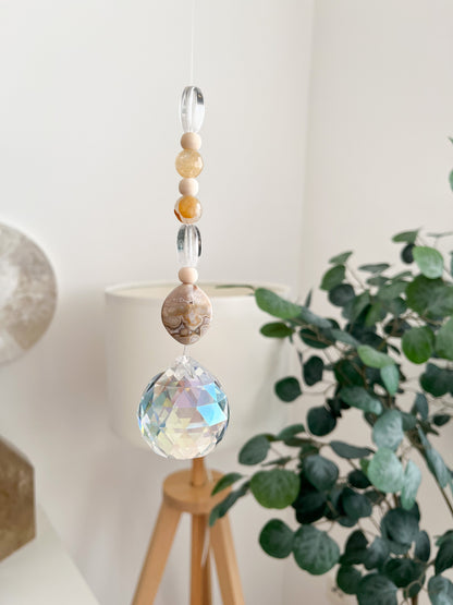 Kraftvoller Suncatcher "Heilung, Lebensfreude und Fülle" ✨🧡
