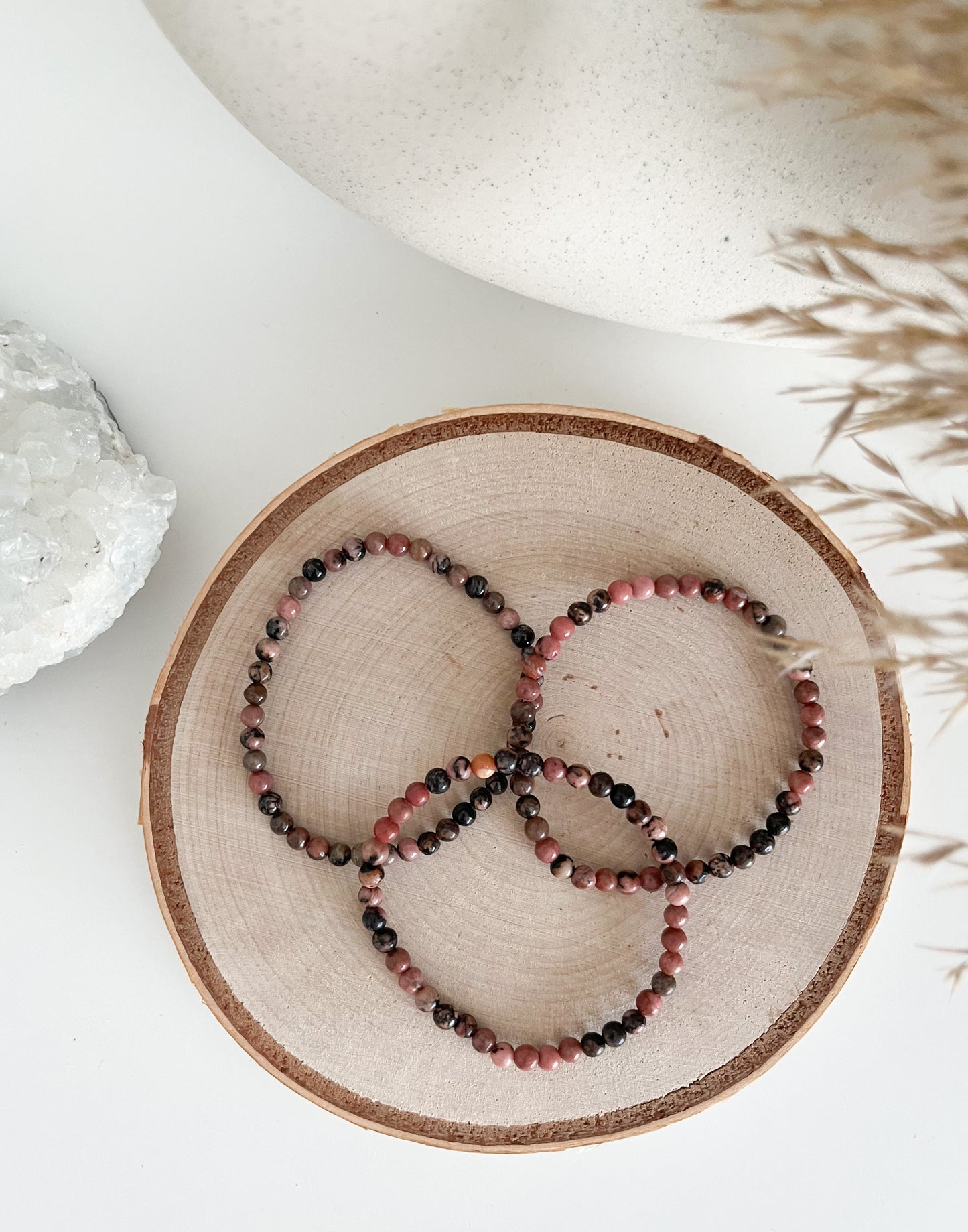 Rhodonit Armband, schenkt innere Kraft und Selbstsicherheit 💖