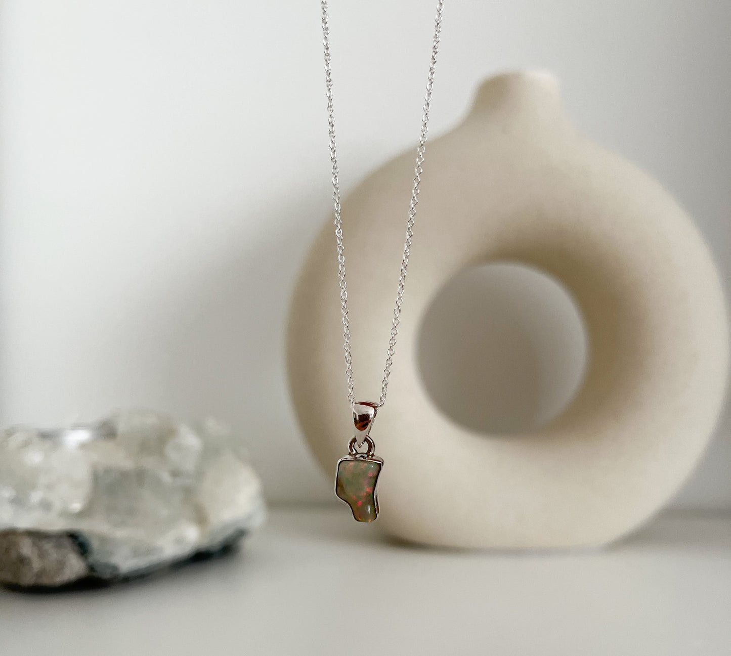 Opal Anhänger mit Kette, für 💖Liebe und Lebensfreude 😄