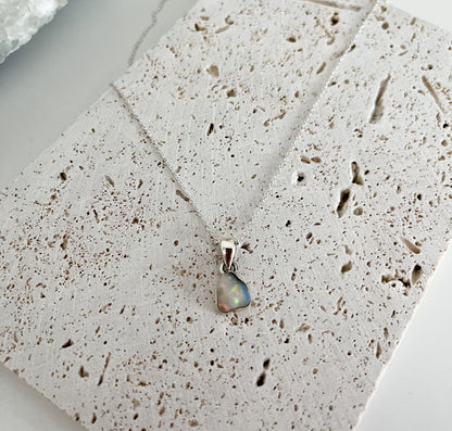 Opal Anhänger mit Kette, für 💖Liebe und Lebensfreude 😄