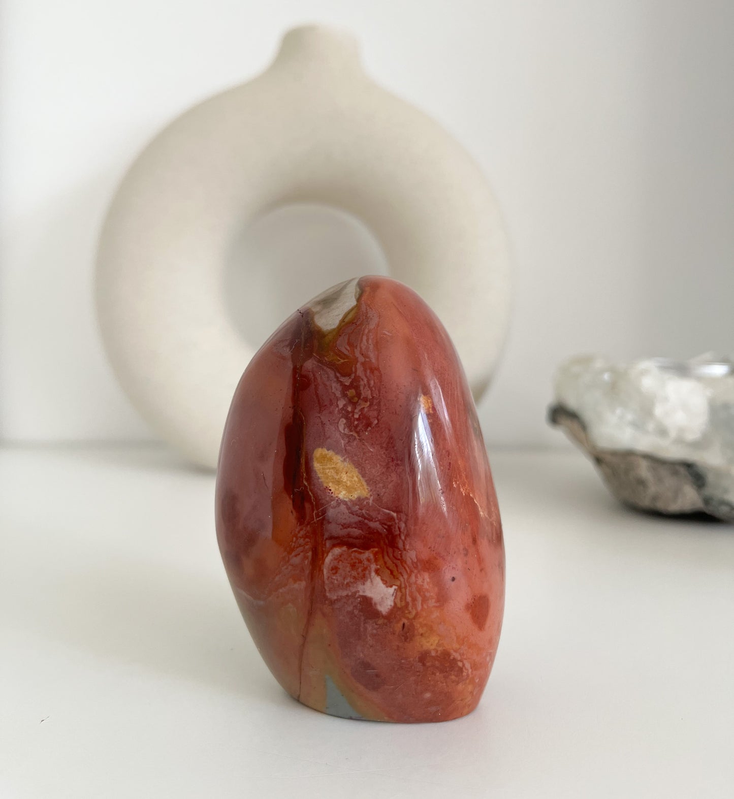 Polychrom Jaspis Free Form | Lebensenergie und Leidenschaft💖